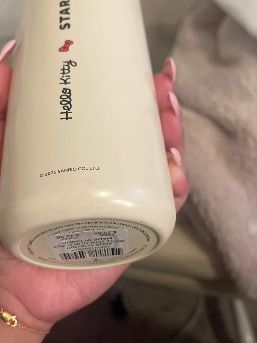 STARBUCKS HELLO KITTY WATER BOTTLE COLLAB